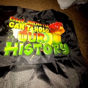 Juneteenth " one month can't hold our history" backpack